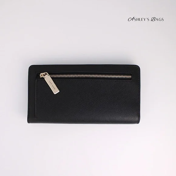 Kate Spade Staci Large Slim Bifold Wallet In Black - Picture 2 of 3